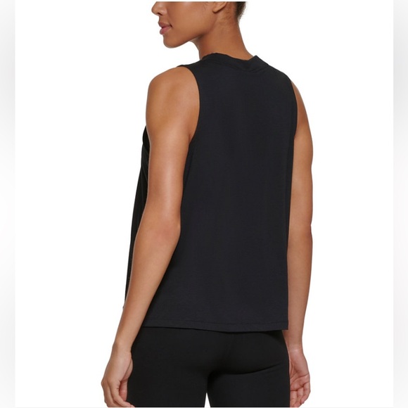 NWT DKNY Sports Women's Two Tone Logo Print Tank Top Sz L - Picture 3 of 6